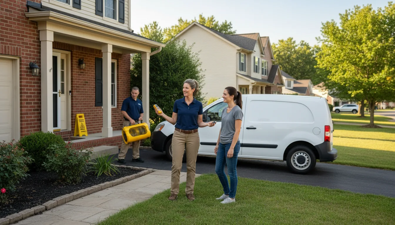 Residential water damage restoration in Burlington, ND